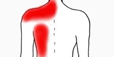 Dolore sotto la scapola sinistra da dietro